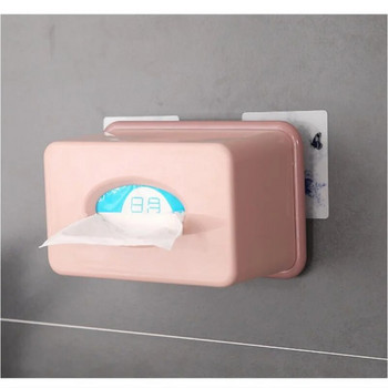 Държач за кърпички Домашна кутия за съхранение на мокри кърпички Настолна кутия за съхранение на тоалетна хартия Дозатор за салфетки Пластмасова кутия за кърпички