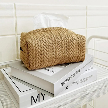 Кутия за съхранение на кърпички Държач за кърпички Текстура на изрязване Декоративна Nordic Ins Кола Ежедневна употреба