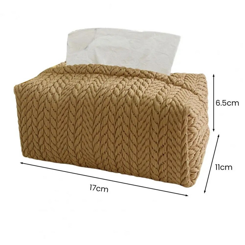 Tissue tárolódoboz, papírzsebkendő tartó Crop Textúra Dekoratív Nordic Ins Autós Napi használat