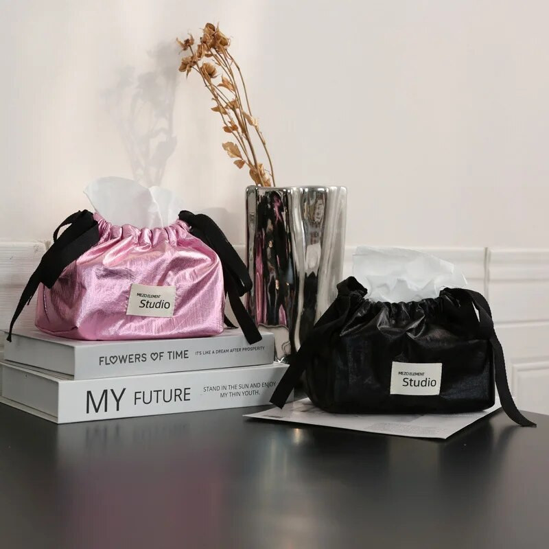 Ezüst szövetdoboz Nordic szalvétatartó papírzsebkendő hálószoba konyhai asztali tároló szalvéták asztali dekoráció