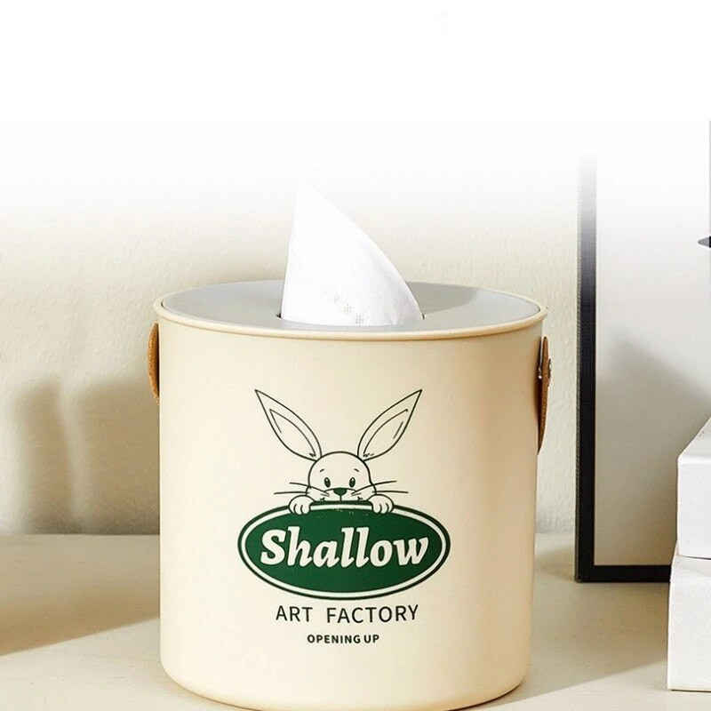 Modern hordozható, kerek WC tekercspapír tartály nappali hálószoba szalvétatartó otthoni WC-papír tároló asztali papírzsebkendő