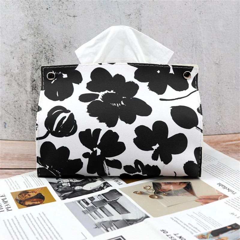 PVC Bőr Selyemkendő Nordic Otthon Vízálló Szalvéta Tartó Nappali Tároló Doboz Konyhai Irodai Asztali Selyempapír Doboz 2024