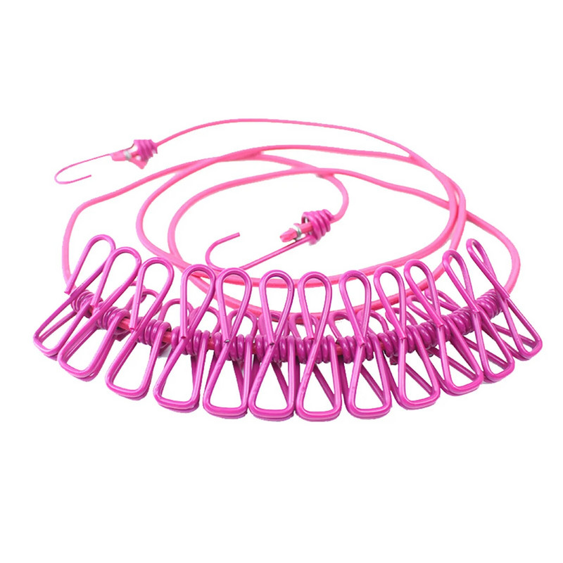 Hordozható ruhakötél szélálló ruhák kötélszárító állvány ruha akasztózsinór kültéri kemping utazás beltéri többfunkciós eszközök