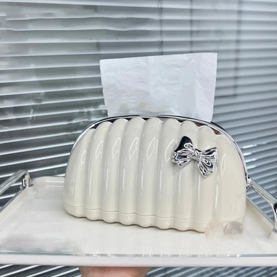 Creative Shell Tissue Box Σαλόνι Τραπεζαρία Κεραμικό Tissue Box Διακόσμηση Μοντέρνα διακόσμηση σπιτιού Τέχνη χαρτοπετσέτα χαρτοθήκης