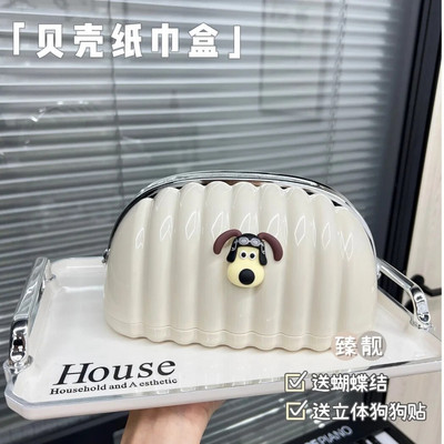 Creative Shell Tissue Box Σαλόνι Τραπεζαρία Κεραμικό Tissue Box Διακόσμηση Μοντέρνα διακόσμηση σπιτιού Τέχνη χαρτοπετσέτα χαρτοθήκης