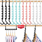 1/2τμχ Κρεμάστρες υποστήριξης Magic Multi-ports for Clothes Stand Drying Rack Πολυλειτουργικό Πλαστικό Ράφι ρούχων Αποθήκευση ρούχων