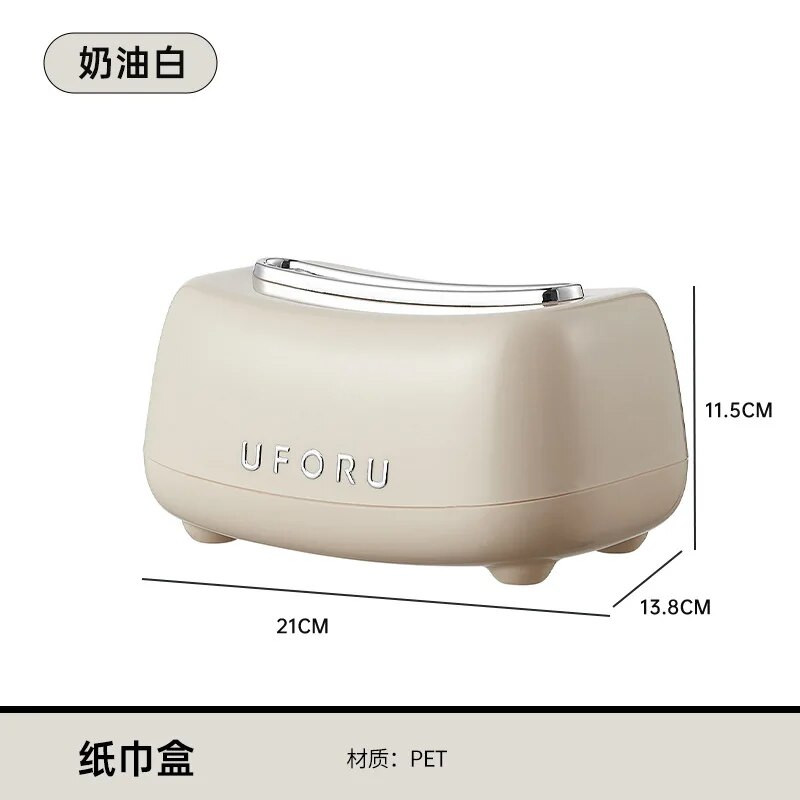 Servetėlių laikiklio konteinerio dėžutė su spyruokliniu laikymo dėklu audinių dėžutės dozatorius Lygios servetėlės veido popieriaus laikiklis didelės talpos