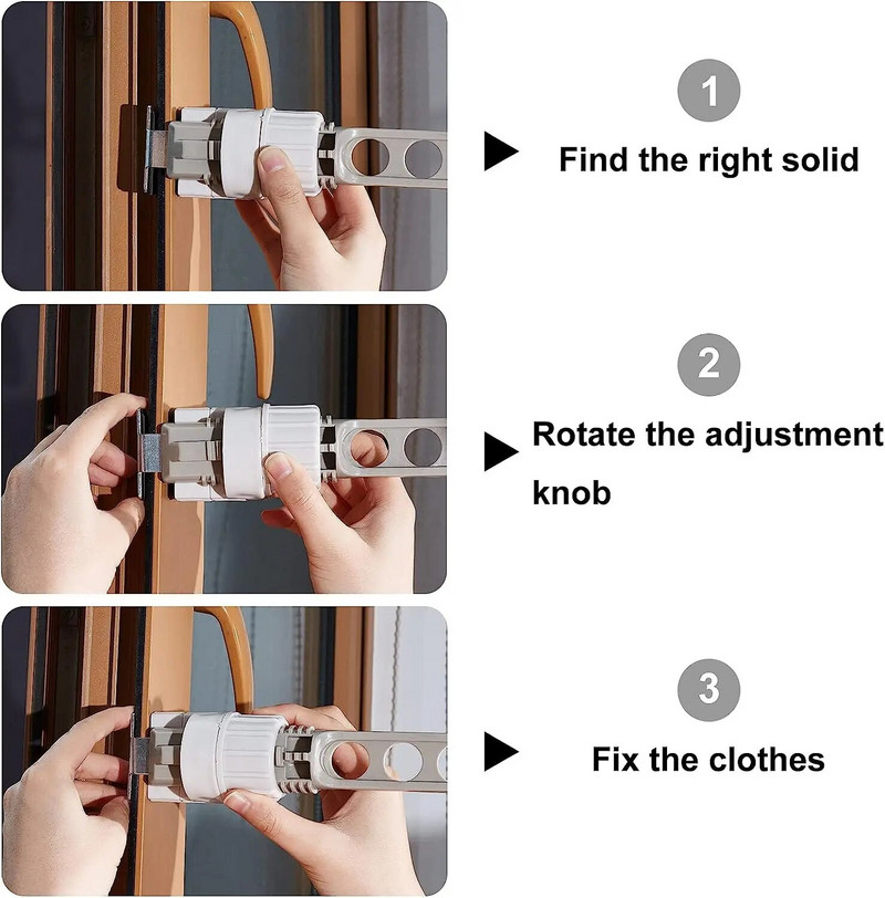 Stalak za odjeću Prozor Vješalice za odjeću Zidne vješalice za putovanja u zatvorenom prostoru Štede prostor Vješalice za odjeću Stalak za sušenje odjeće s 8 rupa