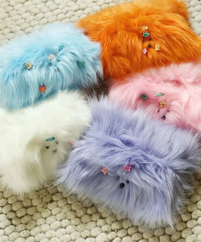 Aranyos plüss szörny fiókos papírzsebkendős doboz kis hajtűvel barkács szoba asztal fiók papírtartó papírdoboz fedele