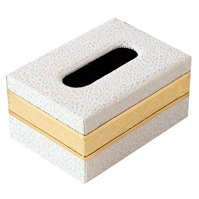 2020 Faux Leather Home Car Tissue Box Θήκη αποθήκευσης ξενοδοχείου Εστιατόριο Θήκη χαρτιού Οργανωτής αυτοκινήτου Εργαλεία διακόσμησης