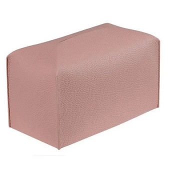 Κάλυμμα Tissue Box Refined PU Leather Foldable Tissue Box Holder - Διακοσμητική θήκη/Οργανωτή για Πάγκος νιπτήρα μπάνιου