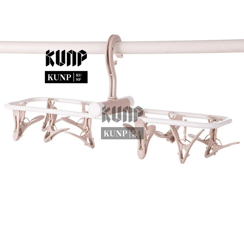 12 csíptetős összecsukható szárítóállvány Többfunkciós fehérnemű zokni csíptetős műanyag állvány Ruhafogas szárító törölközők ruhaszárító állvány