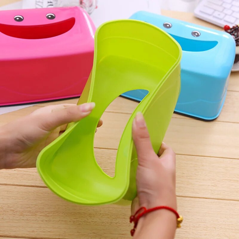 1db Aranyos PP mosoly arckendő tartó tok nedves törlőkendő szalvéta doboz baba törlőkendő tároló tok Otthoni szoba tároló rendszerező