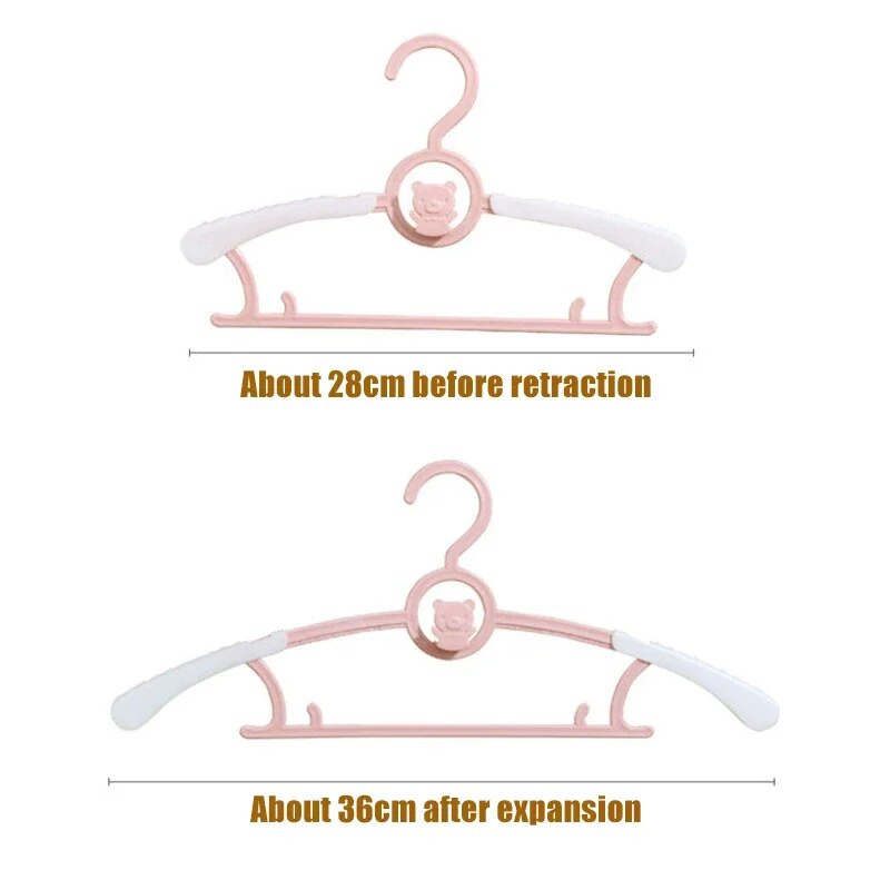 10db Hordozható gyerekkabátok Tároló vállfák Szekrény Szervező Babaakasztók Vitrinakasztók Szélálló gyerekek Ruhaakasztók