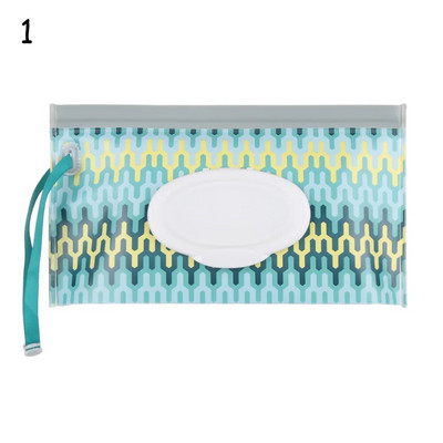 Hot 1Pc Wet Wipes Bag Portable Flip Cover Snap-Strap Pouch Baby Tissue Box Αξεσουάρ θήκη μεταφοράς καροτσιού εξωτερικού χώρου