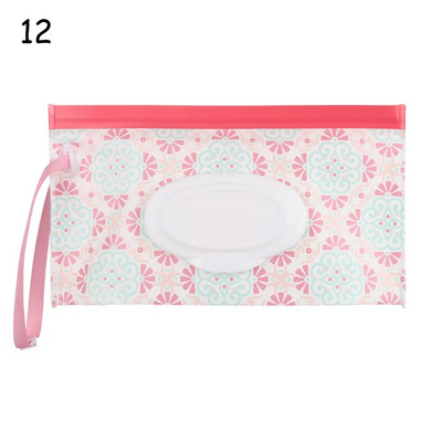 Hot 1Pc Wet Wipes Bag Portable Flip Cover Snap-Strap Pouch Baby Tissue Box Αξεσουάρ θήκη μεταφοράς καροτσιού εξωτερικού χώρου
