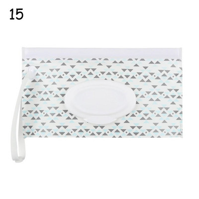 Hot 1Pc Wet Wipes Bag Portable Flip Cover Snap-Strap Pouch Baby Tissue Box Αξεσουάρ θήκη μεταφοράς καροτσιού εξωτερικού χώρου