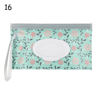 Hot 1Pc Wet Wipes Bag Portable Flip Cover Snap-Strap Pouch Baby Tissue Box Αξεσουάρ θήκη μεταφοράς καροτσιού εξωτερικού χώρου