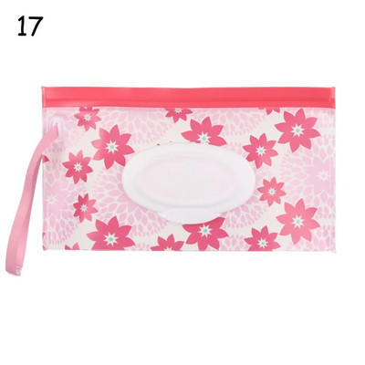 Hot 1Pc Wet Wipes Bag Portable Flip Cover Snap-Strap Pouch Baby Tissue Box Αξεσουάρ θήκη μεταφοράς καροτσιού εξωτερικού χώρου