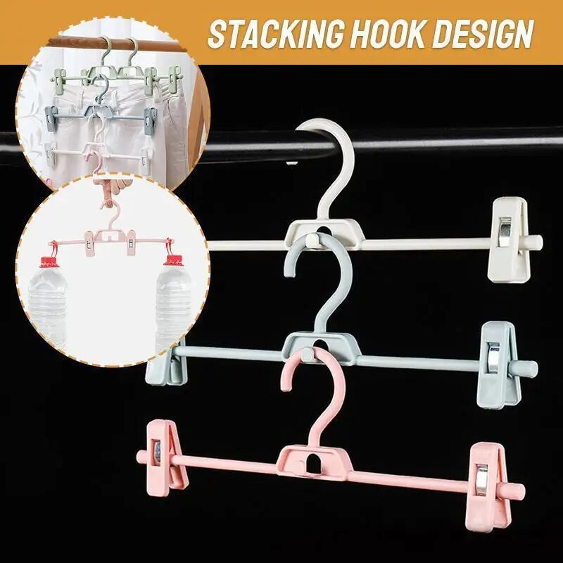 5 komada hlača s kopčom za vješalice za suknju s štipaljkama za uštedu prostora Odjeća za teške uvjete rada 360 okretna kuka Hlače s trapericama za odrasle