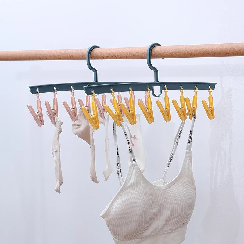 8 kopči Višenamjenske čarape Šešir Gaćice Vješalica Organizator Kukice za sušilicu za odjeću Stalak za sušenje odjeće Vješalice za sušenje odjeće