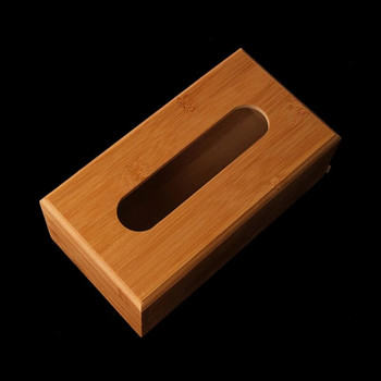 Φυσικό Bamboo Tissue Box κάλυμμα Ξύλινο θήκη για χαρτοπετσέτες αυτοκινήτου κουζίνας σπιτιού Διανομέας για Εργαλεία διακόσμησης γραφείου Home Organizer