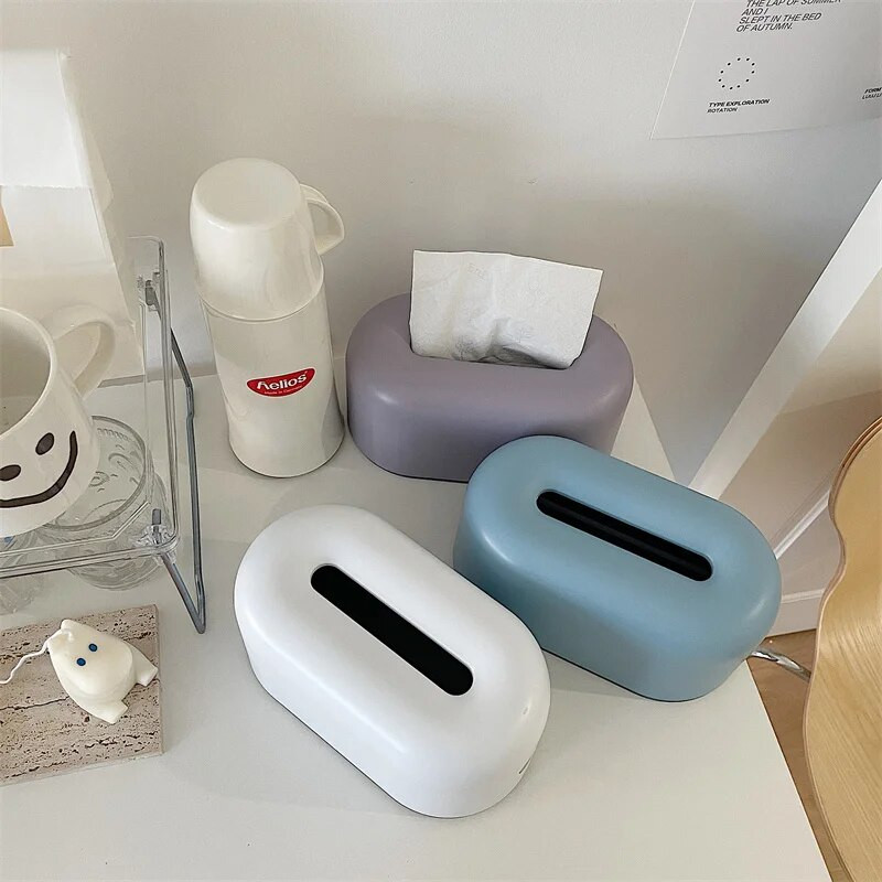 Kreatív nappali dohányzóasztal papírzsebkendő doboz műanyag hálószoba asztali szalvéta adagoló vízálló konyha fürdőszoba papírtartó
