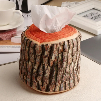 Απομίμηση Φλοιού δέντρου Tissue Box Θήκη χαρτοπετσέτας χάρτινο κάλυμμα 13 x 11 cm Πρακτικό αξεσουάρ κουζίνας σπιτιού
