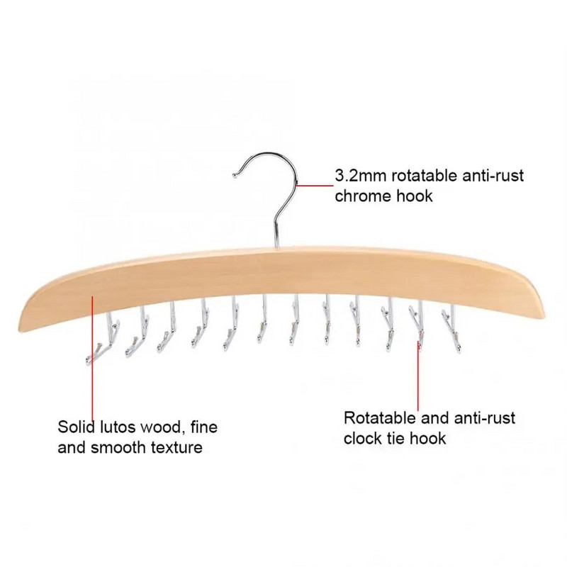 Többfunkciós tároló állvány nyakkendős öv rendszerező forgó kötegek fogas tartó szekrény Szervezet Ruhásszekrény befejező állvány Helytakarékos