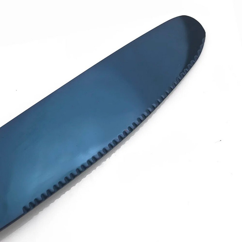 JANKNG könnyű hordozható táska evőeszköz szivárványkék evőeszköz készlet rozsdamentes acél arany étkészlet villa kés készlet utazási iskola