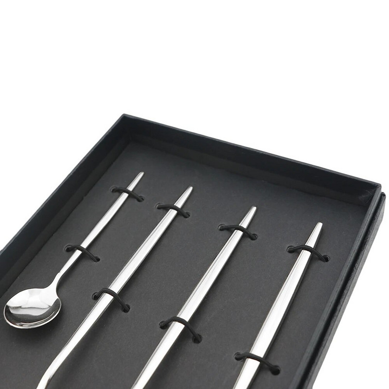 1/4db evőeszköz készlet kék étkészlet 18/10 rozsdamentes acél étkészlet villa kés kés kanál luxus étkészlet konyhai ezüst edény