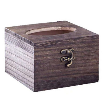 Дървена кутия за кърпички Калъф за салфетки Начало Хотел Пъб Кафене Калъф за държач за хартия за кола