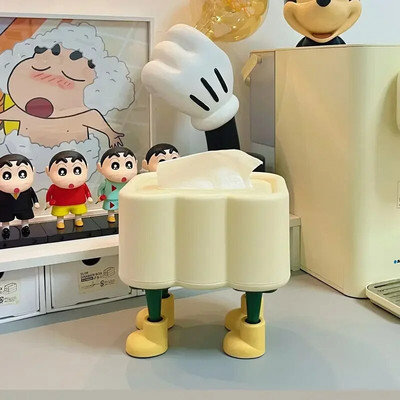Creative Desktop Tissue Box Διακόσμηση πλαστικό τραπεζάκι σαλονιού Χαρτί Θήκη θήκης χαρτοπετσέτας Heighten Bathroom Kitchen Tissue Dispenser