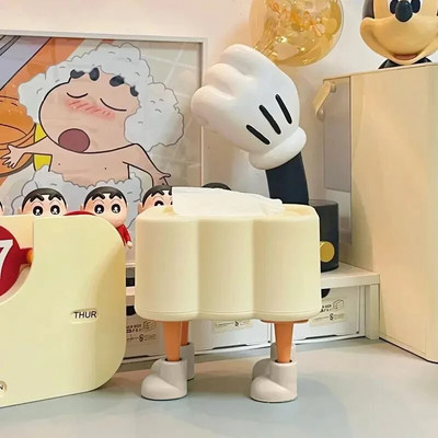 Creative Desktop Tissue Box Διακόσμηση πλαστικό τραπεζάκι σαλονιού Χαρτί Θήκη θήκης χαρτοπετσέτας Heighten Bathroom Kitchen Tissue Dispenser