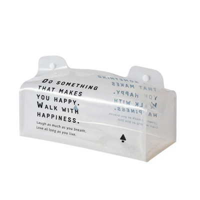 Clear PVC Rectangle Tissue Box Nordic Facial Tissue Dispenser Υπνοδωμάτιο Κουζίνα Desktop Χαρτί χαρτοθήκη χαρτοπετσέτας Organizer Διακόσμηση σπιτιού