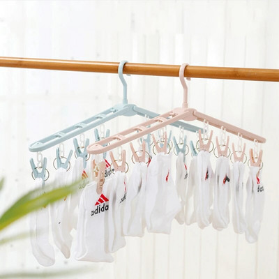 Πτυσσόμενο ράφι στεγνώματος ρούχων Σορτς πουκάμισο Κάλτσες Κρεμάστρες με κλιπ Πτυσσόμενο παντελόνι Κρεμάστρες ρούχων Οργανωτή ντουλάπας