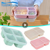 Bento Lunch Box 3/4 Διαμερίσματα Meal Prep Containers Κουτί μεσημεριανού γεύματος για παιδιά Ανθεκτικά Δωρεάν επαναχρησιμοποιήσιμα δοχεία αποθήκευσης τροφίμων Σχολεία