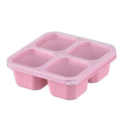 Bento Lunch Box 3/4 Διαμερίσματα Meal Prep Containers Κουτί μεσημεριανού γεύματος για παιδιά Ανθεκτικά Δωρεάν επαναχρησιμοποιήσιμα δοχεία αποθήκευσης τροφίμων Σχολεία