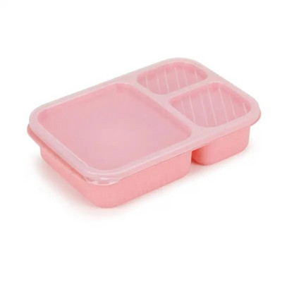 Bento Lunch Box 3/4 Διαμερίσματα Meal Prep Containers Κουτί μεσημεριανού γεύματος για παιδιά Ανθεκτικά Δωρεάν επαναχρησιμοποιήσιμα δοχεία αποθήκευσης τροφίμων Σχολεία