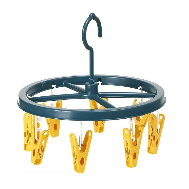 Uus plastikust kuivatusrest Lihtne tuulekindel laste mitme klambriga sokiklamber riputada beebi mähkmehoidja kokkupandav hoiustamisriideriide