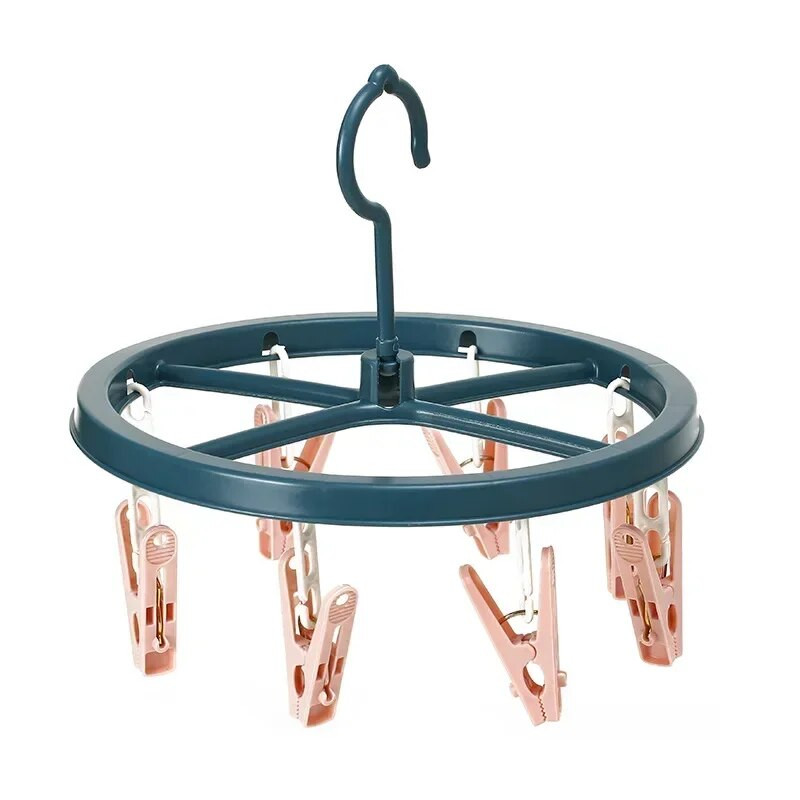 Uus plastikust kuivatusrest Lihtne tuulekindel laste mitme klambriga sokiklamber riputada beebi mähkmehoidja kokkupandav hoiustamisriideriide