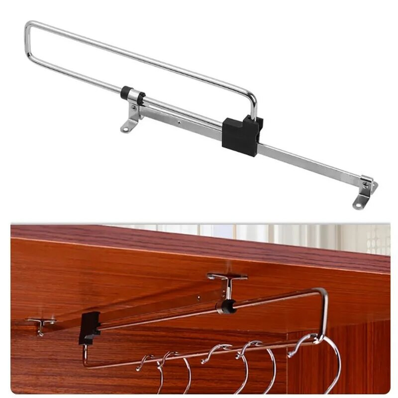 1 tk riidekapp Reguleeritav riputusvarras kapivarras teleskooprõivaste siinil väljatõmmatav korraldaja Sissetõmmatav kapp lükandkuivatusrest