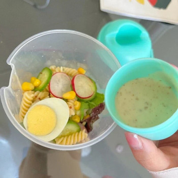 Φορητό μπουκάλι 1L Δοχείο σαλάτας Bento Salad Bowl with Fork Lunch Salad Box Δοχεία αποθήκευσης τροφίμων Αξεσουάρ κουζίνας