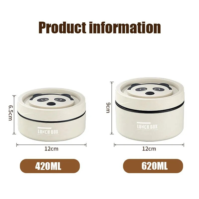 420 ml/620 ml isoleeritud toidukonteiner lastele kaasaskantav soojana hoidmiseks Bento lõunakarp roostevabast terasest laia suuga lõunasupi termos