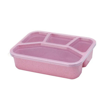 4Grids Lunch Box Bento Box Δοχεία μεσημεριανού γεύματος για Ενήλικες/Παιδιά/Νήπια Πικ-νικ Bento Lunch Box Φούρνος μικροκυμάτων Πλυντήριο πιάτων Καταψύκτης