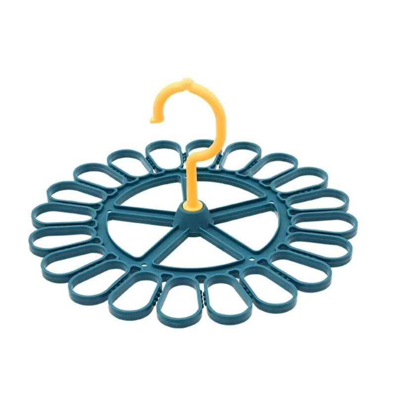 Ümmargune kuivatusrest riiete rippuv riiul 20 klambriga organisatsioonihoidik