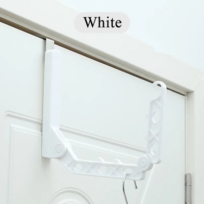 Ταξιδιωτικό πτυσσόμενο κρεμάστρα ρούχων Organizer 5 οπών Κοστούμι Πόρτα μπάνιου Πλαστικό Organizer Ράφι αποθήκευσης Γάντζοι πόρτας Αξεσουάρ ταξιδιού
