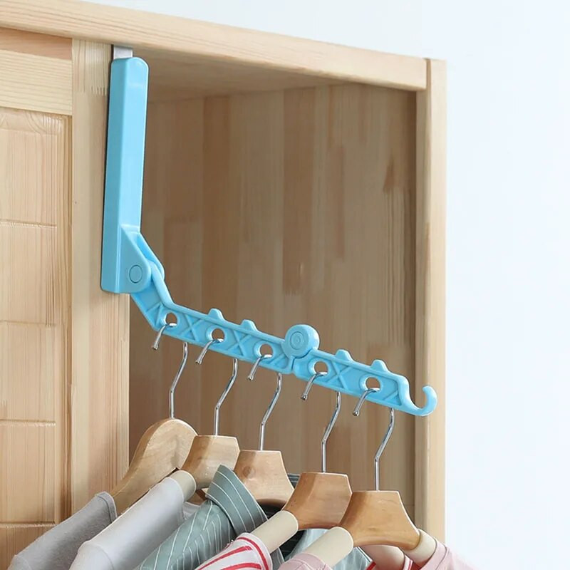 Reisi kokkupandav pesuriide korraldaja 5 auguga ülikond vannitoaukse plastikust korraldaja hoiuraami uksekonksud reisitarvikud