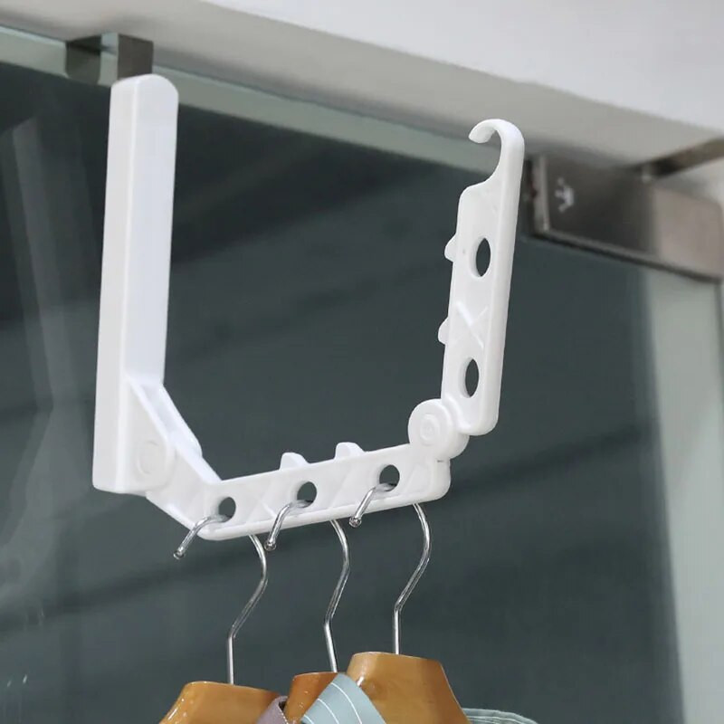 Reisi kokkupandav pesuriide korraldaja 5 auguga ülikond vannitoaukse plastikust korraldaja hoiuraami uksekonksud reisitarvikud