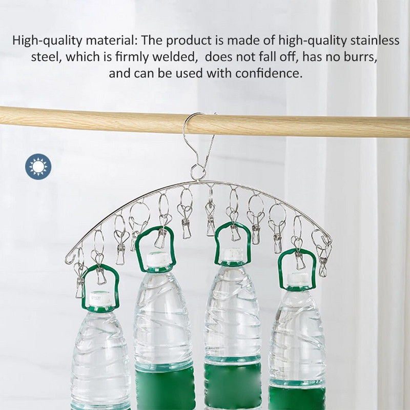 8/10/16/20 Sokid pesukuivatusrest riidepuu aluspesu sokid nagi klamber kuivatusrest roostevabast terasest tuulekindel riidenagi